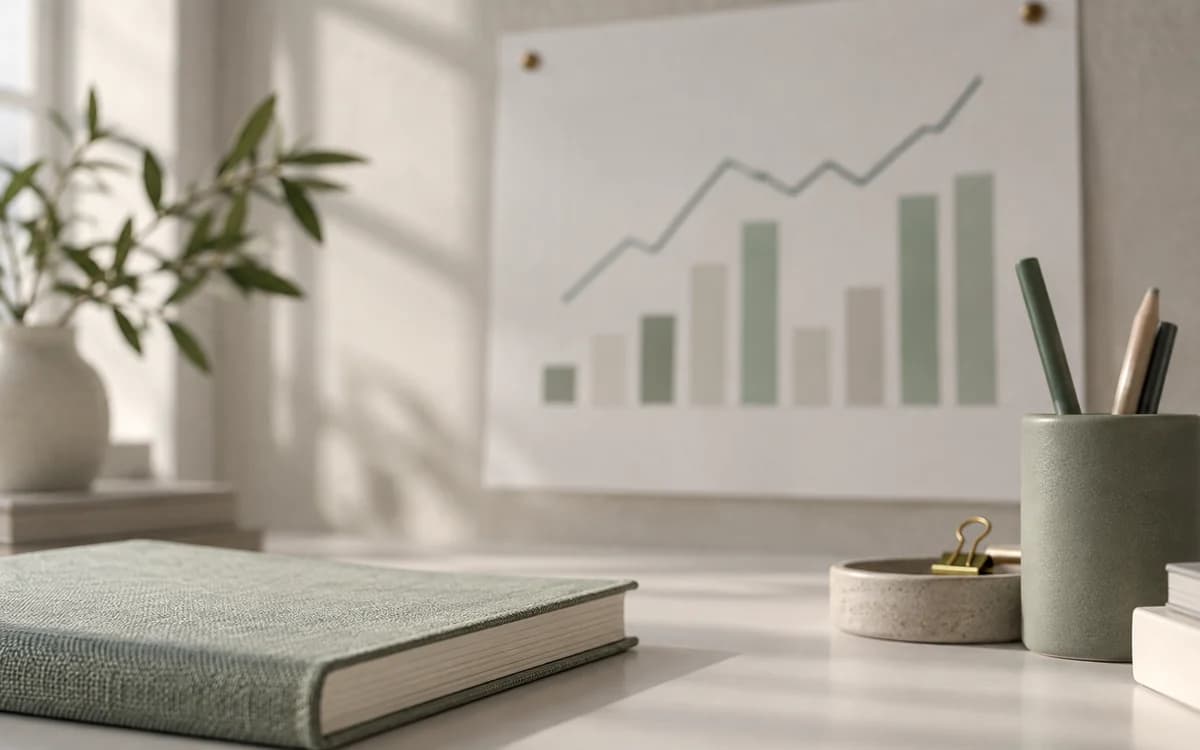 Un tablero de datos, desenfocado